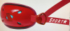SportStar X-1 Evolution GX-4 Gel Hard Cup Chin strap - Scarlet  Size L/XL